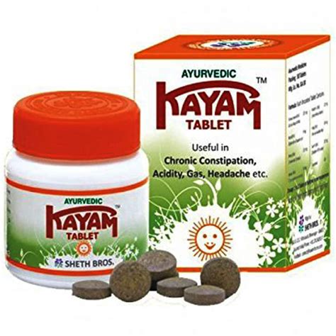 5 Pc Kayam Churan Churna Tablets 30 Tablet Constipation Acidity Ayurveda