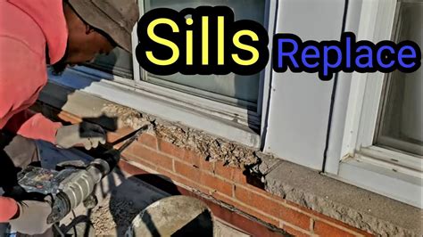How To Replace A Damage Concrete Window Sill Diy Youtube