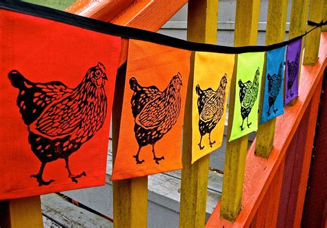 Rainbow Chicken Flags Chicken Banner Garland Chicken | Etsy in 2021 | Rainbow chicken, Chicken ...