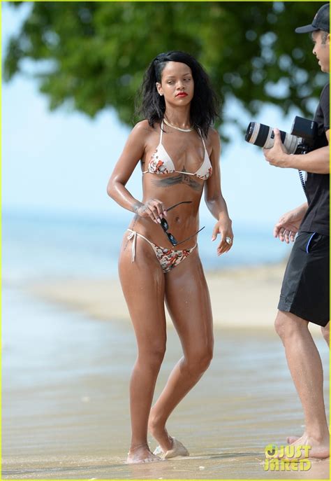 Full Sized Photo Of Rihanna Shows Off Fabulous Figure In String Bikini