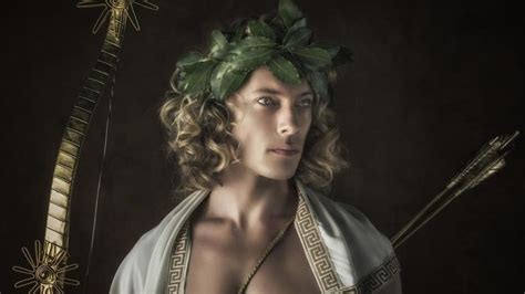 He was depicted as a handsome. Apollo