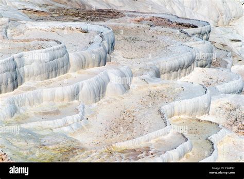 Travertine Terrace Formations Pamukkale Turkey Stock Photo Alamy