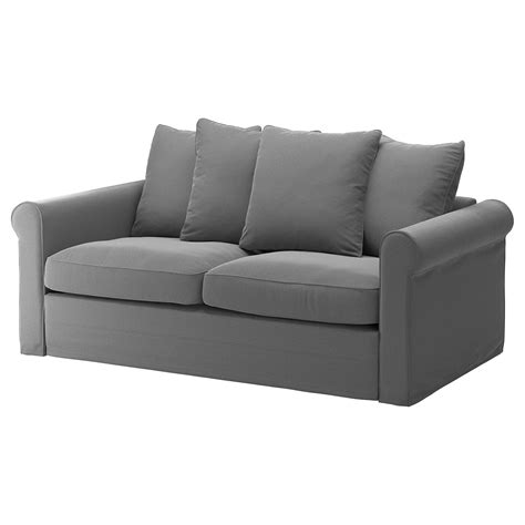 Acciaio, acciaio, rivestimento epossidico/poliestere a polvere. GRÖNLID Divano letto a 2 posti - Ljungen grigio fumo - IKEA