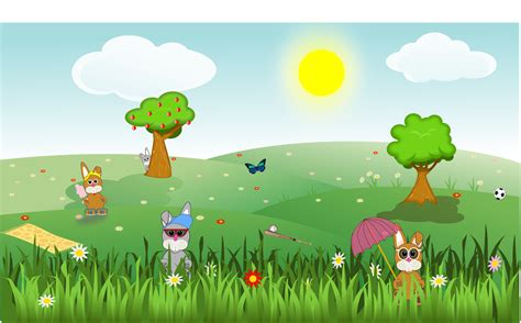 Sunny Clipart Meadow Sunny Meadow Transparent Free For Download On