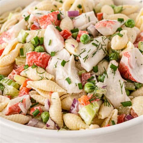 Crab Pasta Salad ⋆ Real Housemoms