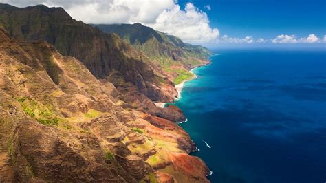 Landscape Na Pali Coast Coast Sea Hawaii Wallpapers Hd Desktop