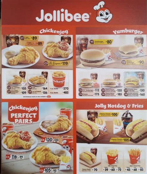Philippines Jollibee Menu Jollibee Menu Chicken Bucket By 1987