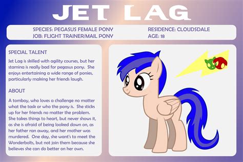 Mlp Oc Bio Sheet Jet Lag By Outlawquadrant On Deviantart