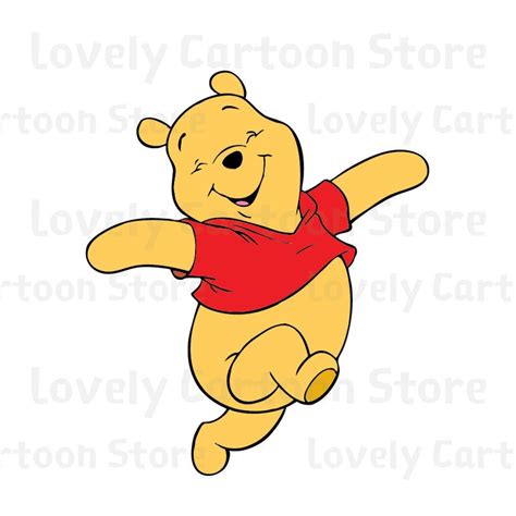 Winnie The Pooh Svg Eps Dxf and Png formats 20 Cliparts | Etsy