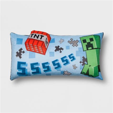 Check spelling or type a new query. Minecraft Creeper Throw Pillow Blue | Blue throw pillows ...