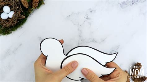 Free Printable Cut and Paste Dove Craft for Kids with Dove Template