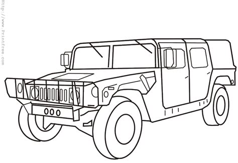 Army Truck Coloring Pages - Coloring Home