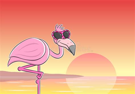 Flamingo Sunglasses Stock Illustrations 1604 Flamingo Sunglasses
