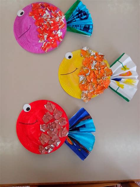 Paper Plate Pufferfish Craft For Kids Fish Crafts Pre