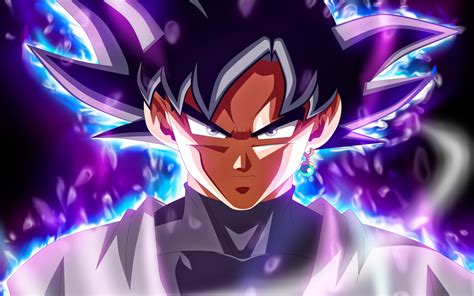 Download wallpaper 1440x900 ultra instinct, dragon ball, black goku
