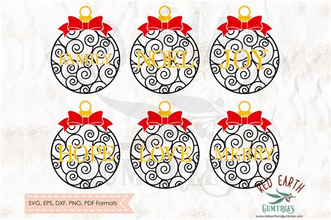 Download Christmas bauble bundle SVG,PNG,EPS,DXF, PDF formats By ...