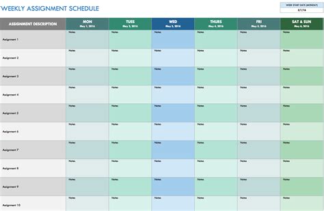 Monthly Schedule Template 17 Excel Pdf Documents Download Riset