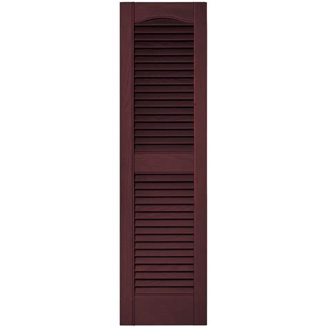 Maximum shutters and home depot our partners in south florida providing hurricane shutters. Builders Edge 12 in. x 43 in. Louvered Vinyl Exterior ...