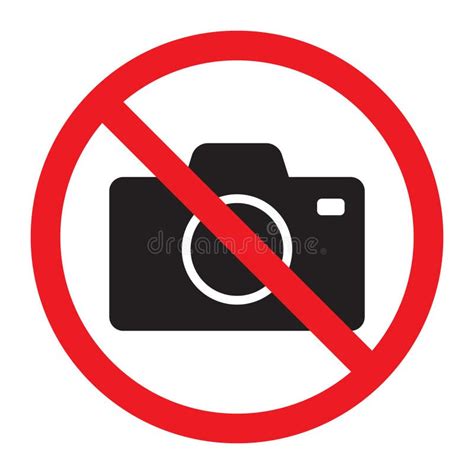 Keine Kameras Zeichen Erlaubt Rotes Verbot Kein Kamerazeichen Keine