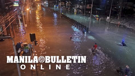 Alabang Zapote Road Flooded Due To Heavy Rains Brought By Fabian Youtube