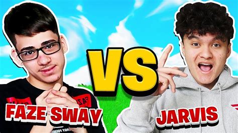 Faze Jarvis Vs Faze Sway Fortnite 1v1 Face To Face Youtube