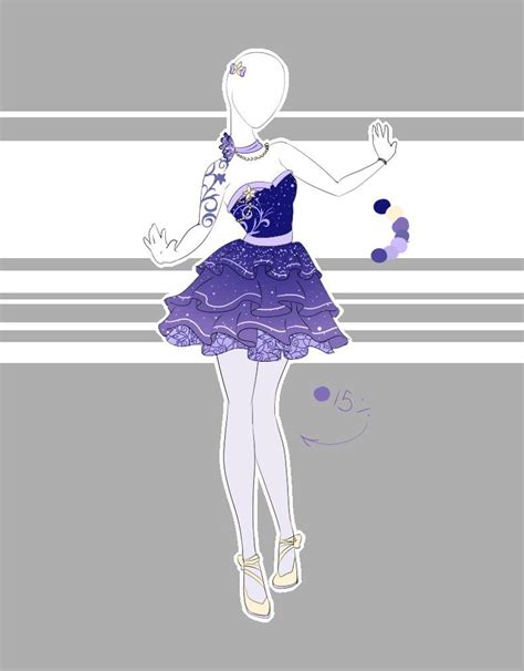 Outfit Adoptable 50open Fashion Drawing Drawing Anime