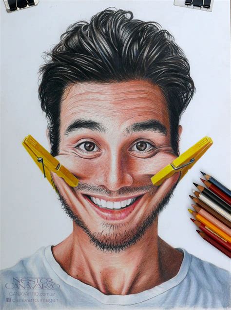 Colored Pencils Portraits On Behance Pencil Portrait Drawing Colored
