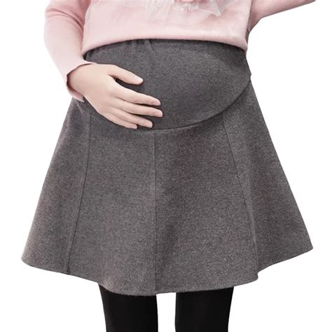 Sexy Mini Woolen Skirts For Maternity Women 2017 Autumn Winter Fashion