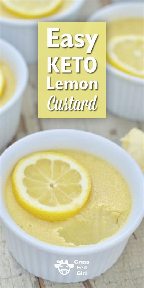 Sounds like a dream come true. Easy Keto Lemon Custard | Recipe (With images) | Keto pudding, Lemon custard, Keto recipes easy