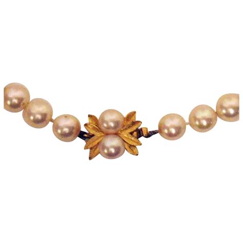 Gorgeous Vintage Signed Majorica Faux Pearl Necklace Ruby Lane