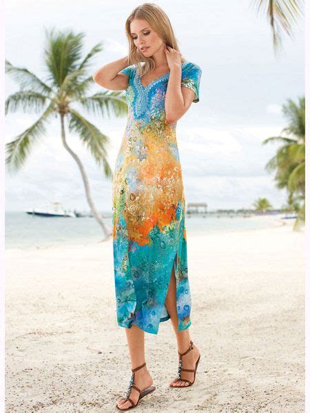 Colorful Beachy Colors In This Pretty Dress