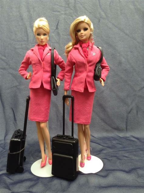 Pin By Chatrathun Kaewhanu On Flight Attendants Dolls Barbie Fashionista Barbie Clothes Barbie