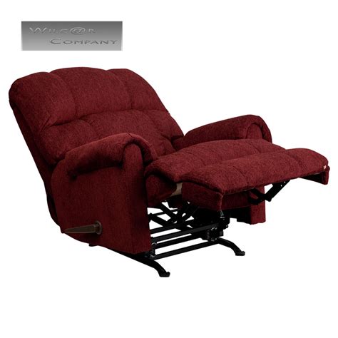Discover all the benefits of shopping with. Red Burgundy Fabric Rocker Recliner Lazy Chair Furniture ...