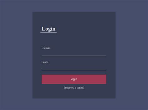 Como Criar Uma Página De Login Com Html E Css Método Programar