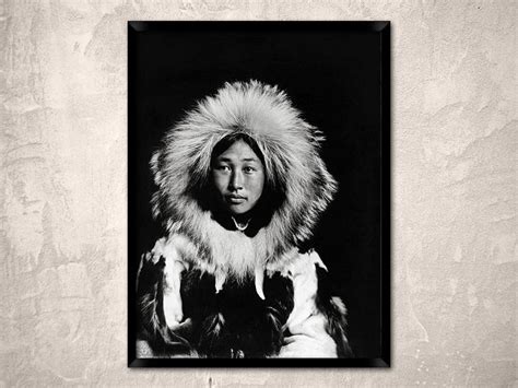 Obleka Beautiful Inuit Woman Alaska Eskimo 1907inuit Etsy