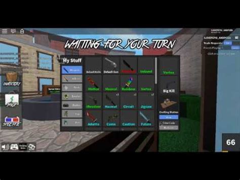 You can get a free purple knife by entering the code; All codes for mm2-Little Mario Gamer - YouTube