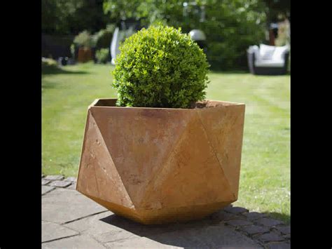 The tall rectangular planters provide you options for dividing up an outdoor space. Outdoor Raised Garden Corten Steel Large Planters ...