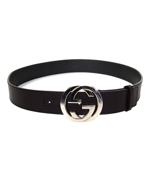 Gucci Black Leather Belt Sz 90 Shw At 1stdibs