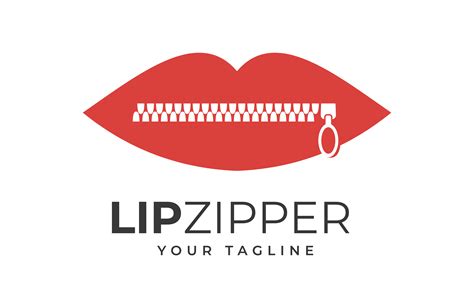 Zipped Woman S Lips Logo Graphic By Key85 Creative · Creative Fabrica
