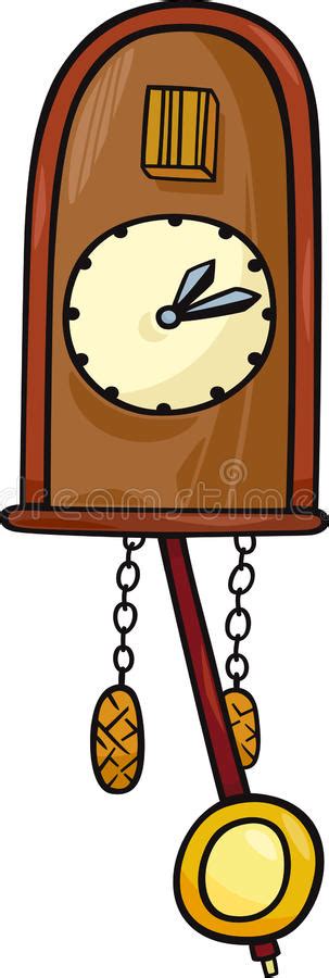 Cuckoo Clock Clip Art Cartoon Illustration Stock Vector