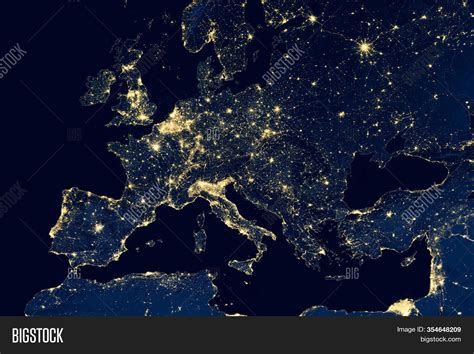 Earth Night View City Image And Photo Free Trial Bigstock