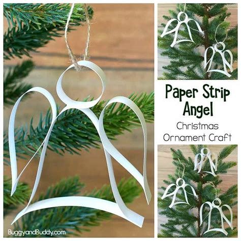Paper Strip Angel Ornament Christmas Craft With Free