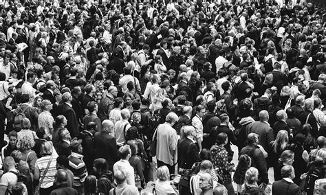 Hd Wallpaper Grayscale Of People Crowd Monochrome Black And White