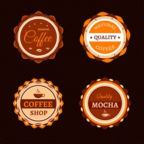 Free Vector Coffee Label Collection