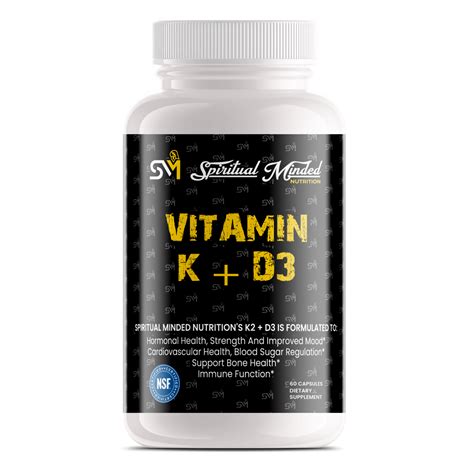 Vitamin K D3 Spiritual Minded Nutrition
