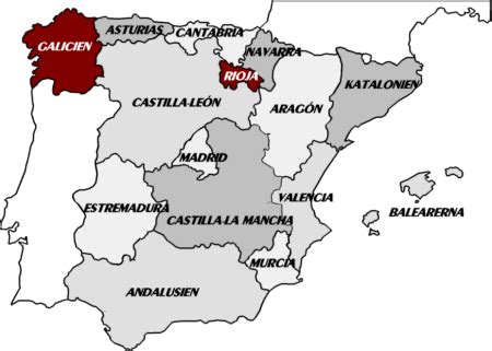 Karta över spanien, kanarieöarna, balearerna, norra spanien, södra spanien. FV - Spanien