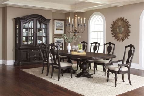 Pulaski lighted curio cabinet cherry wood and glass 4 shelves. Ravena Distressed Dark Brown China Cabinet from Pulaski ...