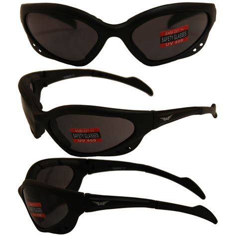 Sell Neptune 24 Padded Motorcycle Sunglasses Glasses Transition Photochromic Lens In