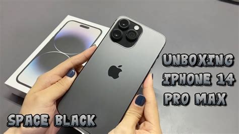 Unboxing IPhone 14 Pro Max Space Black Setting Up Accessories