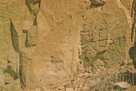 Petroglyphs From The Russell Site 14ru313 Kansas Memory Kansas